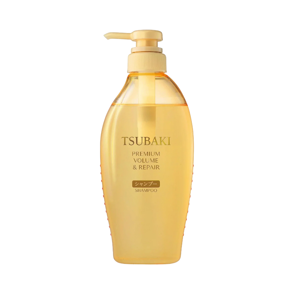Tsubaki Premium Volume Repair Shampoo 490ml - camellia oil volumising shampoo for fine damaged hair