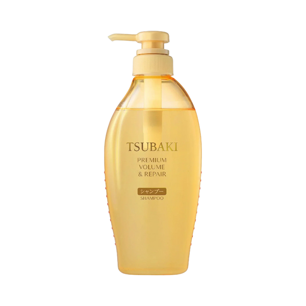 Tsubaki Premium Volume Repair Shampoo 490ml - camellia oil volumising shampoo for fine damaged hair
