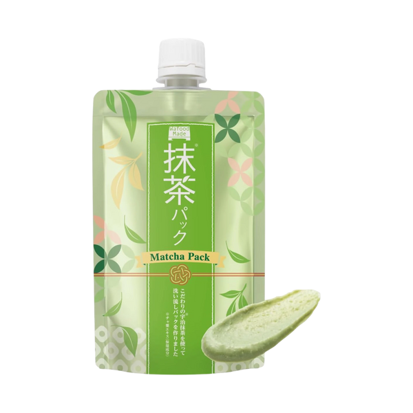 Wafood Made Matcha Face Pack N 170g - Japanese matcha wash-off mask for pores and bright skin