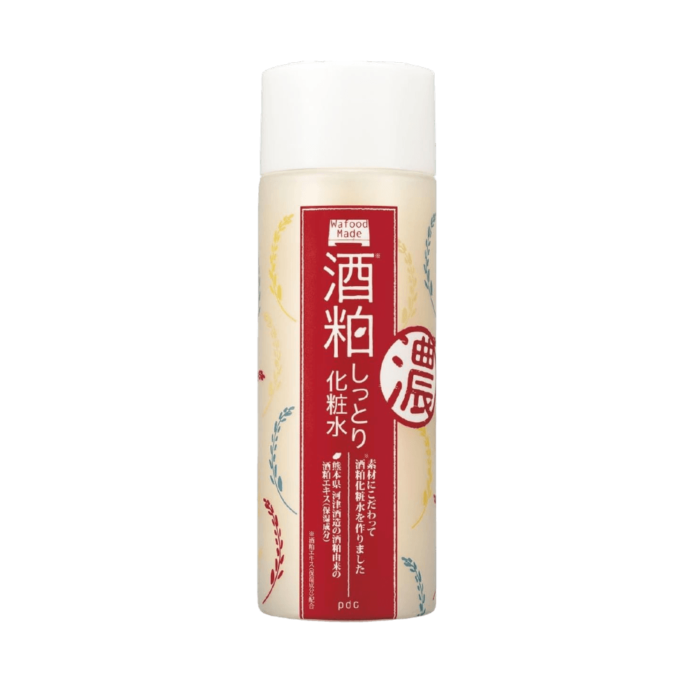 Wafood Made Sake Kasu Moist Lotion 190ml with sake lees extract from Kumamoto for smooth and bright hydrated skin