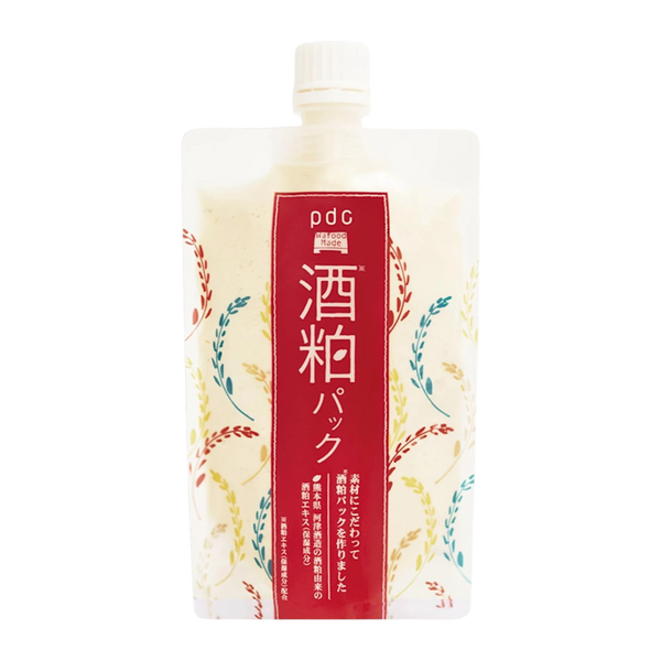 Wafood Made Sake Lees Face Pack 170g - Japanese fermented rice wash-off mask for glass skin