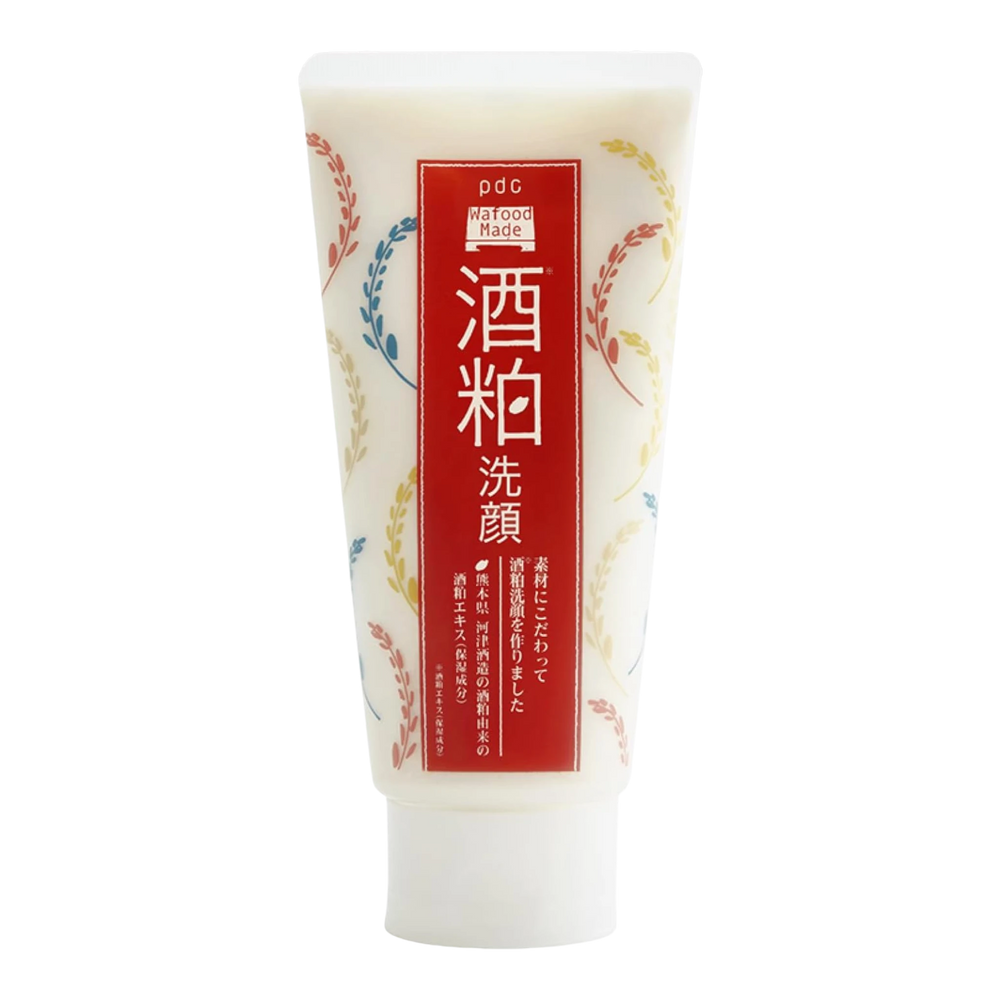 Wafood Made Sake Lees Face Wash 170g - Japanese fermented rice cleanser for soft bright skin