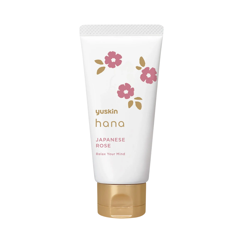 Yuskin Hana Hand Cream Rose 50g - Japanese medicated rose hand cream for dry cracked hands