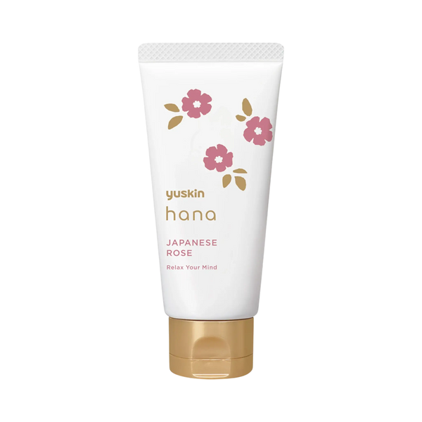 Yuskin Hana Hand Cream Rose 50g - Japanese medicated rose hand cream for dry cracked hands